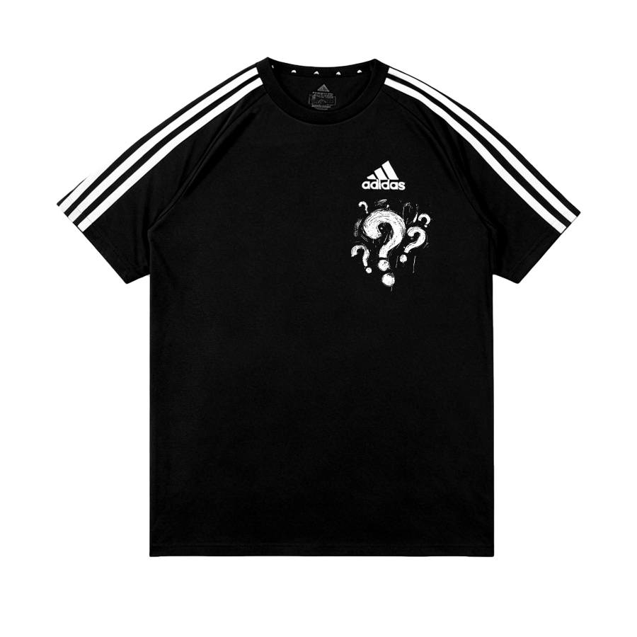 Adidas Adidas Football T Shirts Unisex Black Crew Neck Thin