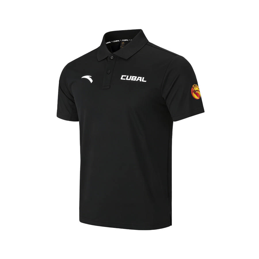 ANTA Polo Shirts Unisex Black Lapel Moderate Other