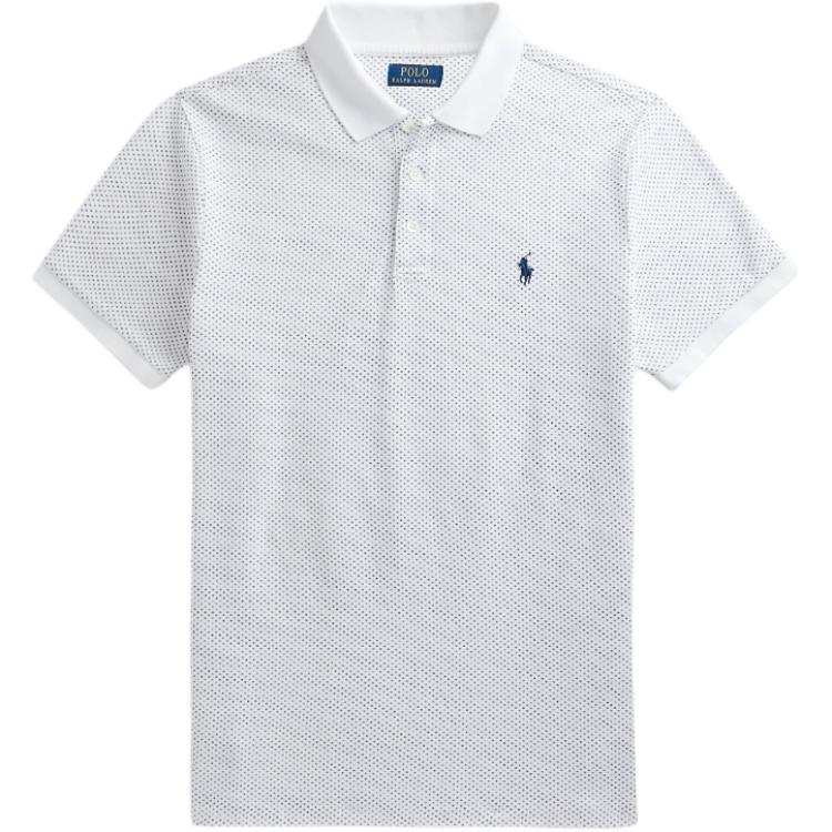 Polo Ralph Lauren Polo Shirts Men's White Polo Collar Moderate Straight Fit