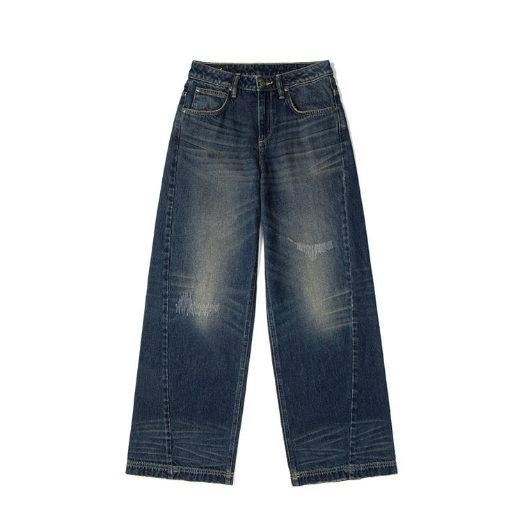Lee SS26 Jeans Women's Dark Blue Moderate Wide Leg Pants