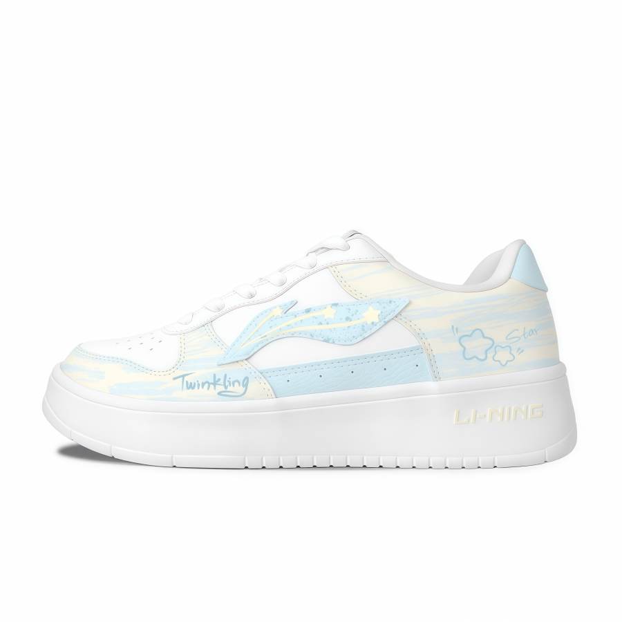 Li-Ning Li Ning Floating Boat Skateboard Shoes Women's Low Top Blue