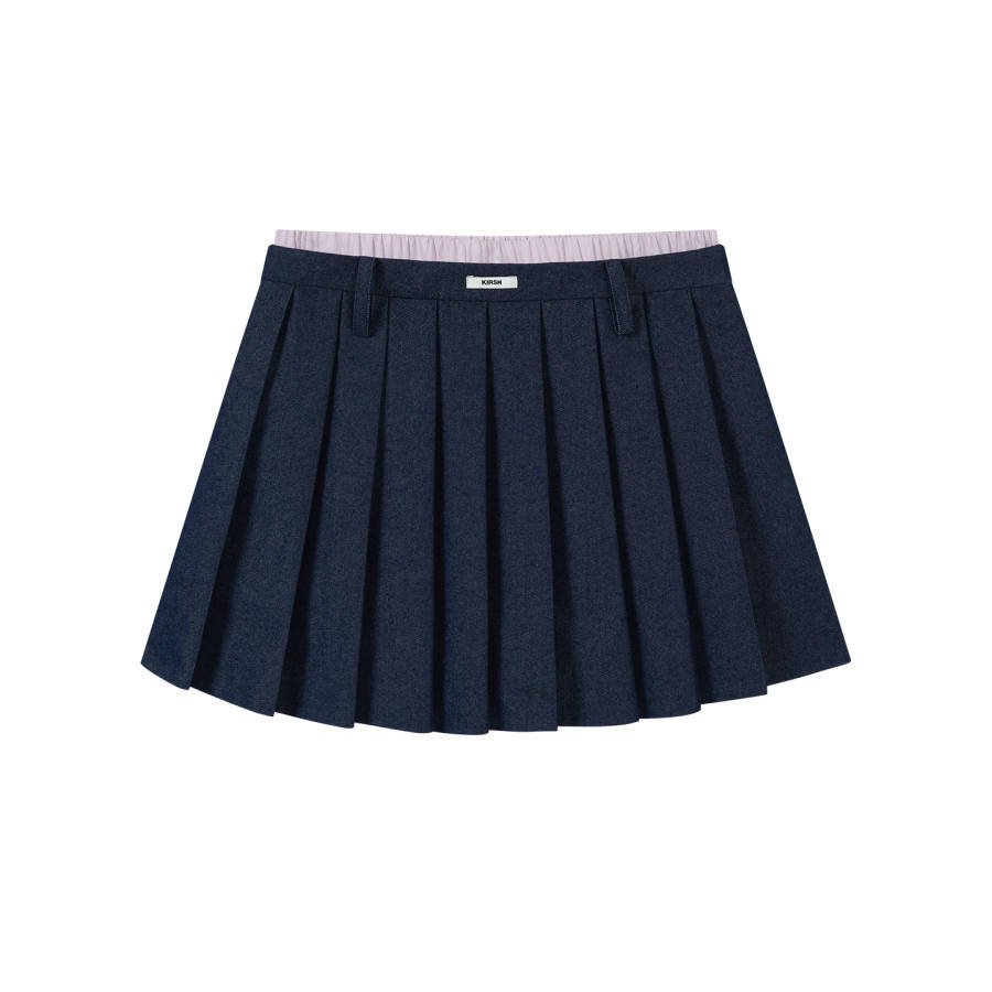 Kirsh Casual Short Skirts Women's Denim Blue Moderate Short Skirt