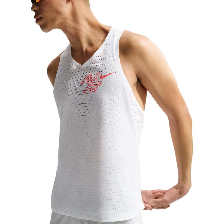 Nike Nike Tank Tops Men's Peak White V Neck Moderate Straight Fit
