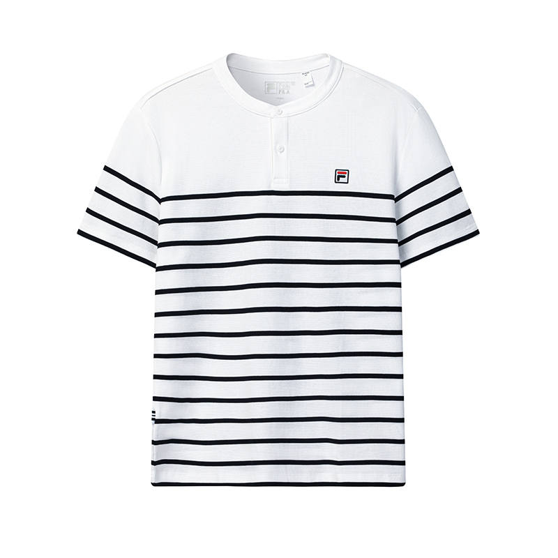 FILA Heritage T Shirts Men's All Over Print Crew Neck Moderate