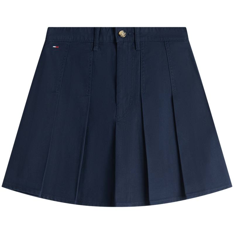 Tommy Hilfiger Denim Short Skirts Women's Navy Blue C1G Moderate Short Skirt Pleated Skirt