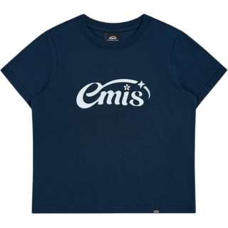 Emis T Shirts Unisex Starlight Logo T Shirt Navy Blue Crew Neck