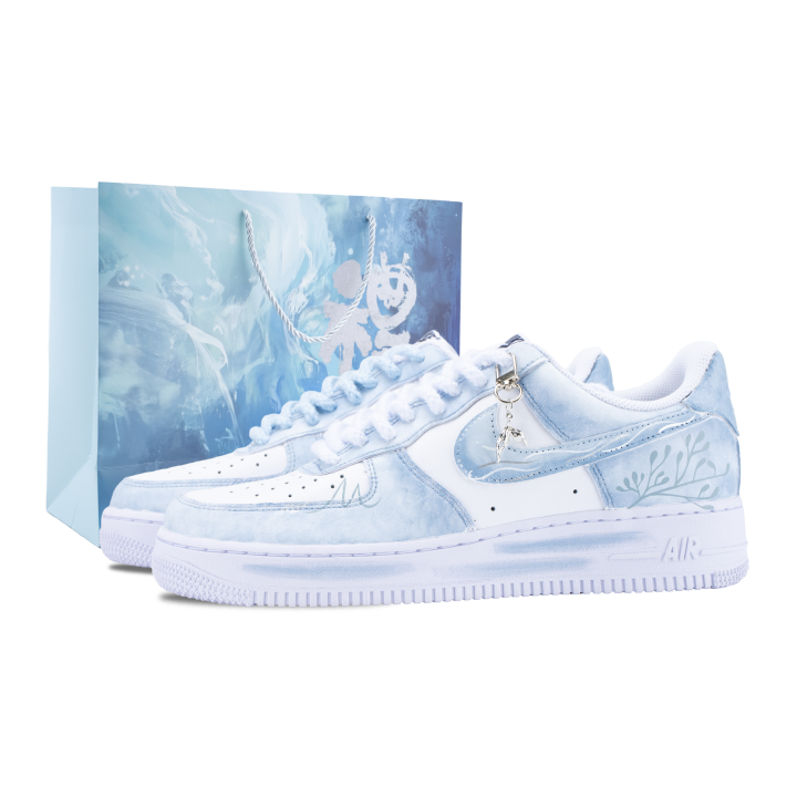 Nike Nike Air Force 1 Skateboard Shoes Unisex Low Top White/Blue