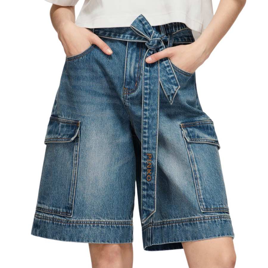PINKO SS26 Denim Shorts Women's