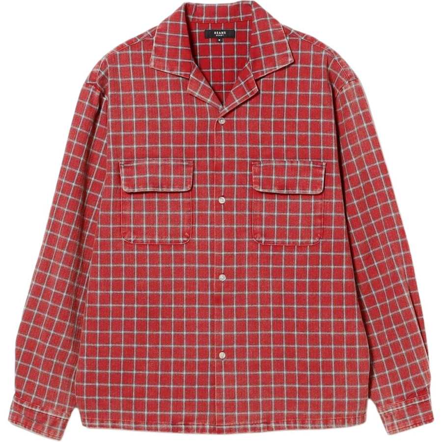 Beams Heart Shirts Men's Lapel Moderate Other