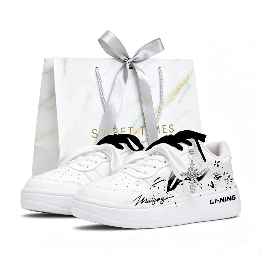 Li-Ning Li Ning Floating Boat Skateboard Shoes Men's Low Top Black