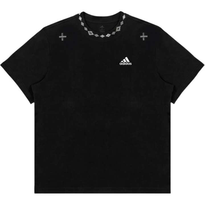 Adidas Adidas MUST HAVES T Shirts Unisex Black Crew Neck Moderate Straight Fit