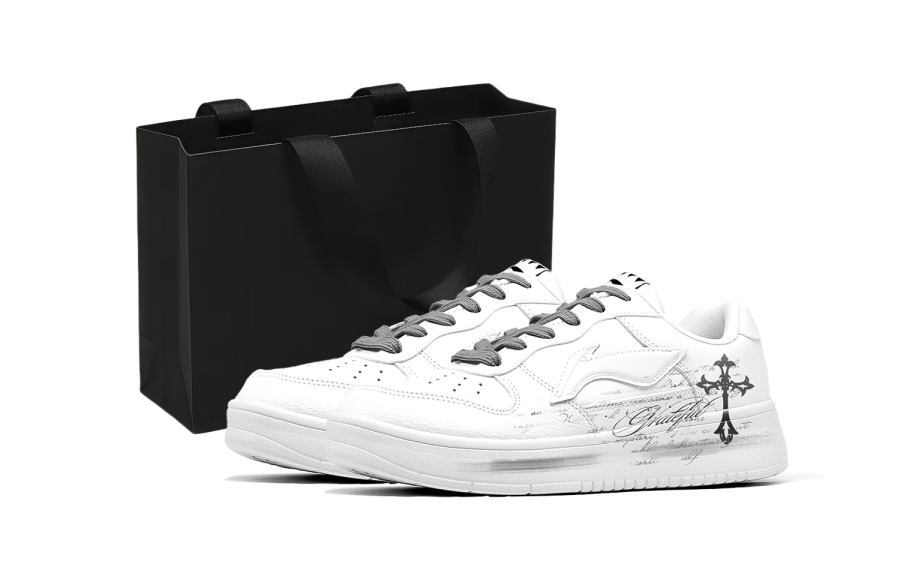 Li-Ning Li Ning Floating Boat Skateboard Shoes Men's Low Top White/Black