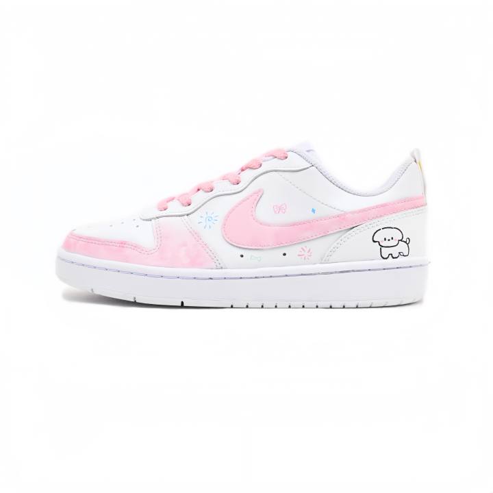 Nike Nike Court Borough Skateboard Shoes Women's Low Top White Pink