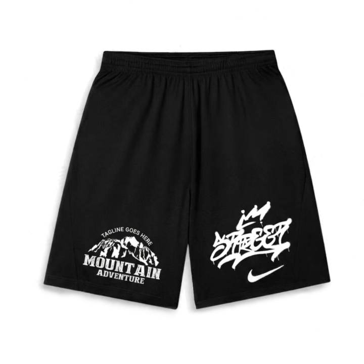 Nike Nike Dri Fit Casual Shorts Unisex Black Thin Straight Fit Pants