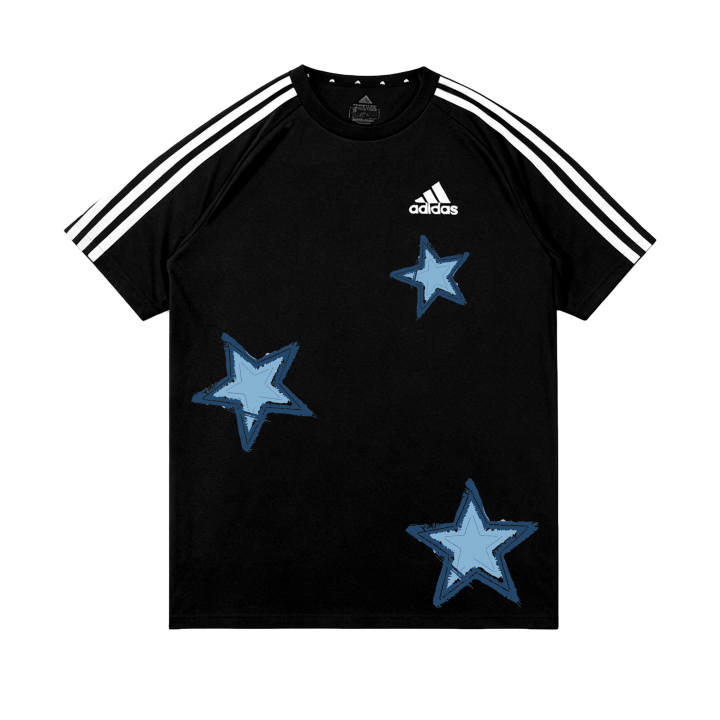 Adidas Adidas Football T Shirts Unisex Black Crew Neck Thin