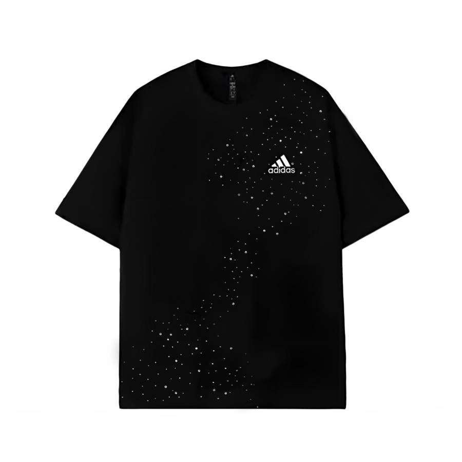 Adidas Adidas MUST HAVES T Shirts Unisex Black Galaxy Crew Neck Moderate