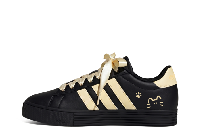 Adidas Adidas Daily 4.0 Skateboard Shoes Unisex Low Top Black Yellow