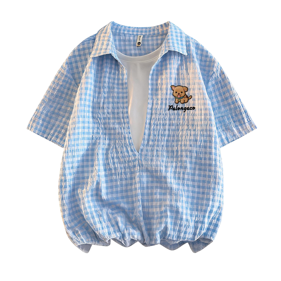 PAL ONGACO T Shirts Unisex Lapel Moderate Nipped In Waist