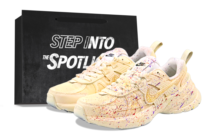 Nike Nike V2K Run Running Shoes Unisex Low Top Beige/Gold