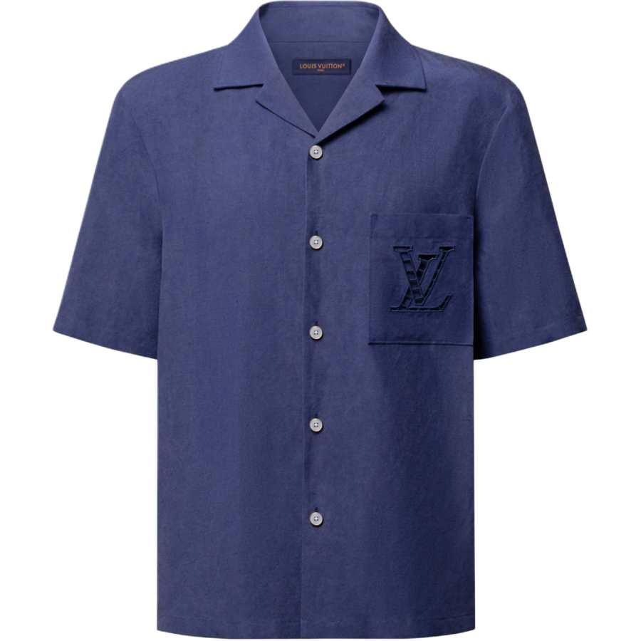 LOUIS VUITTON LOUIS VUITTON Shirts Men's Marine Blue Moderate