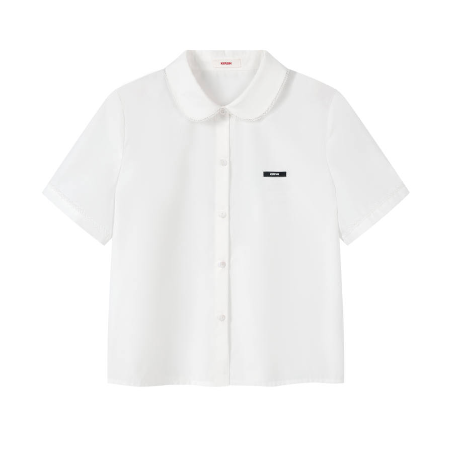 Kirsh Shirts Women's White Peter Pan Collar Moderate