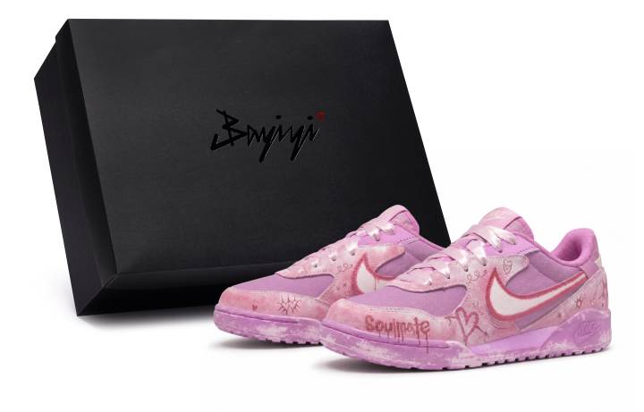 Nike Nike Terra Manta 811 Manufacturing, Sweet Mist Heart Design, Special Shoe Box Slip Resistant Low top Skateboard Shoes
