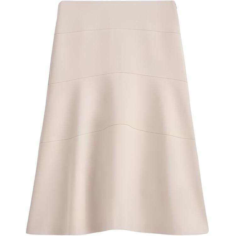 COS Casual Long Skirts Women's Light Beige Moderate A Line Skirt