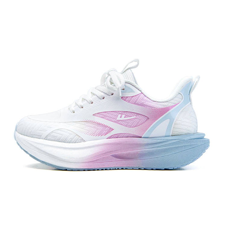 WARRIOR Running Shoes Women's Low Top White Pink Blue