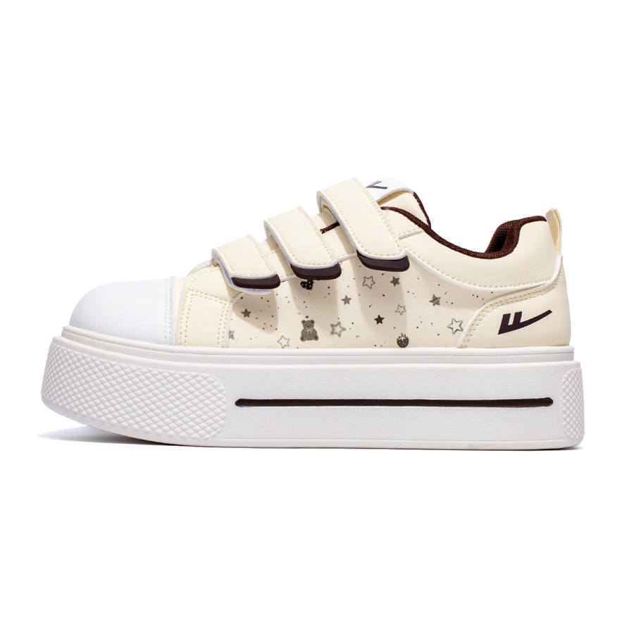WARRIOR Casual Shoes Women's Low Top Yellow/Brown, White, Blue/Yellow