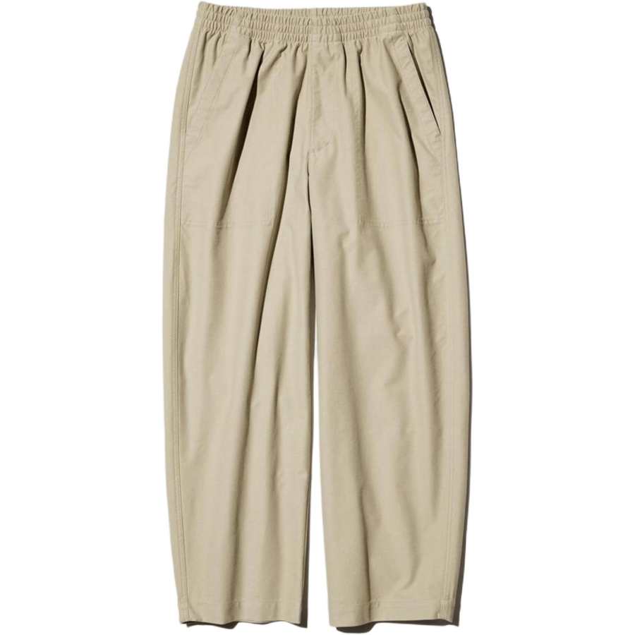 UNIQLO Casual Pants Unisex 32 Dark Beige Moderate Wide Leg Pants