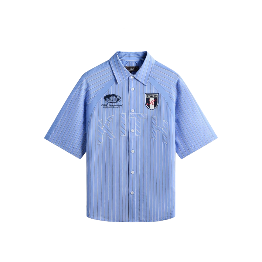 KITH KITH Shirts Men's Sky Blue Lapel Moderate