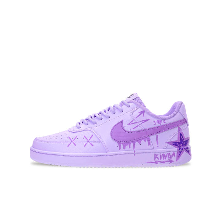 Nike Nike Court Vision 1 Skateboard Shoes Unisex Low Top Taro Color