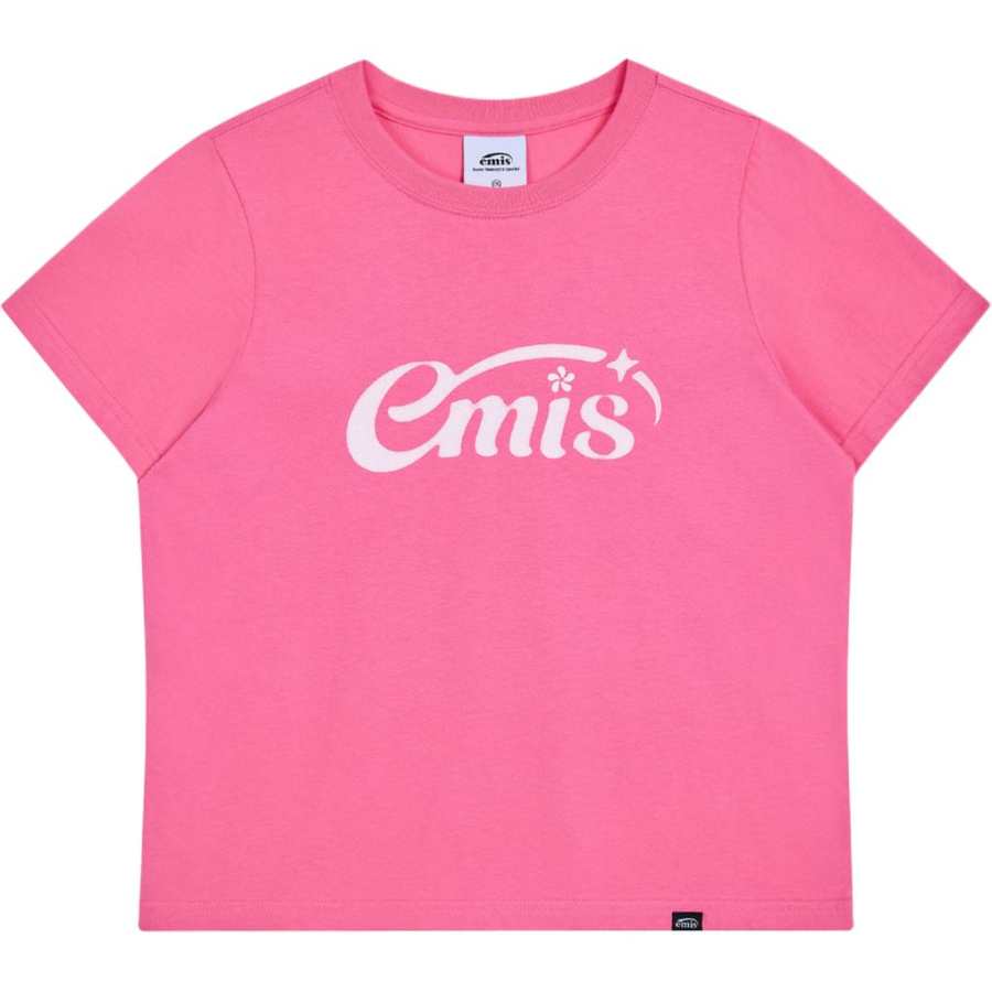 Emis T Shirts Unisex Starlight Logo T Shirt Pink Crew Neck