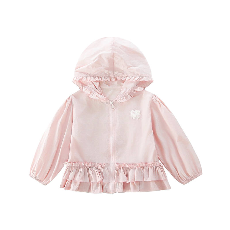 Disney Pre School Sun Protection Clothing Hooded Non Detachable Thin Non Stretch
