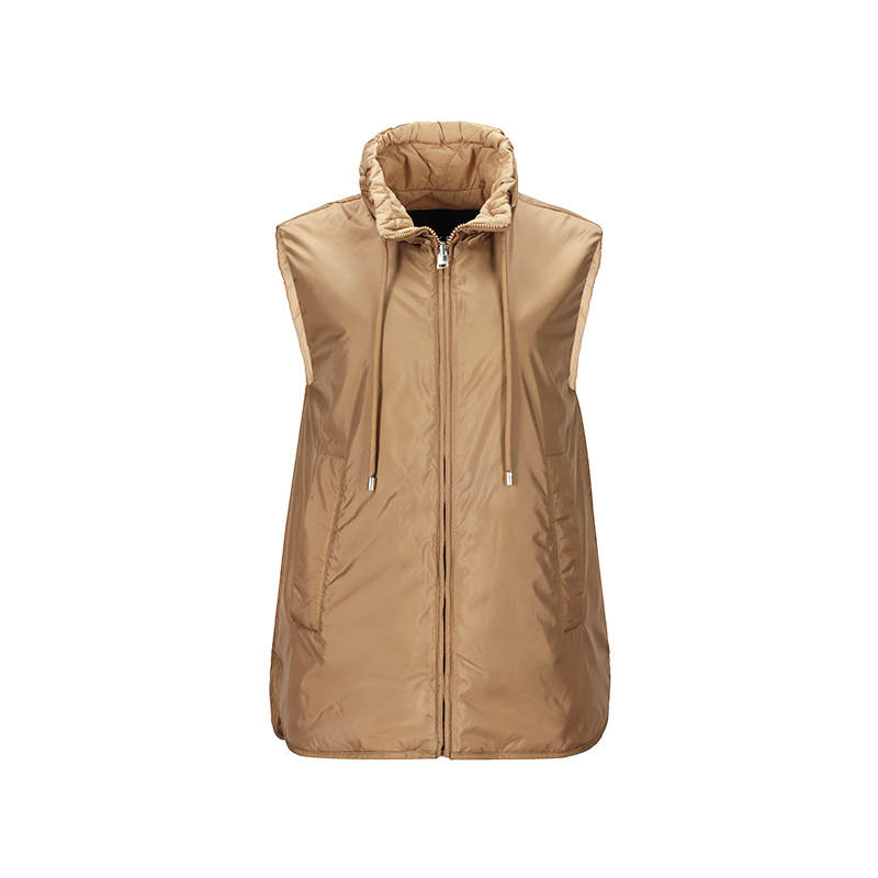WEEKEND MaxMara WEEKEND MaxMara Vests Women's Camel Stand Collar Moderate Other