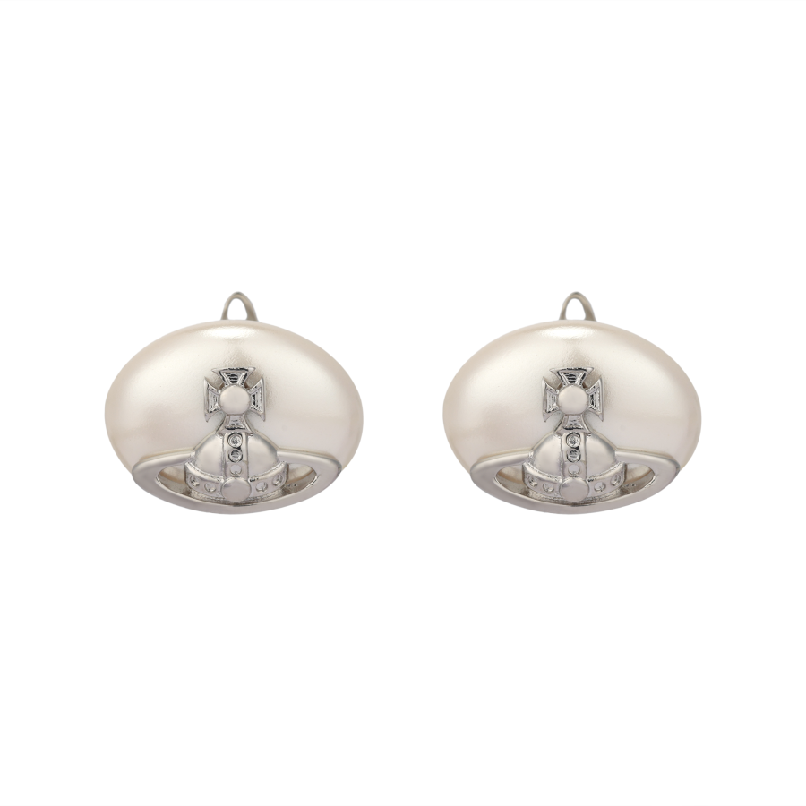Vivienne Westwood Brass Stud Earrings Women's Silver