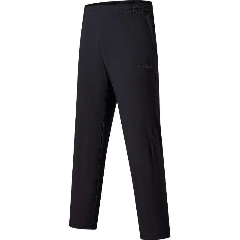 Saucony Casual Pants Men's Jet Black Moderate Tapered Pants