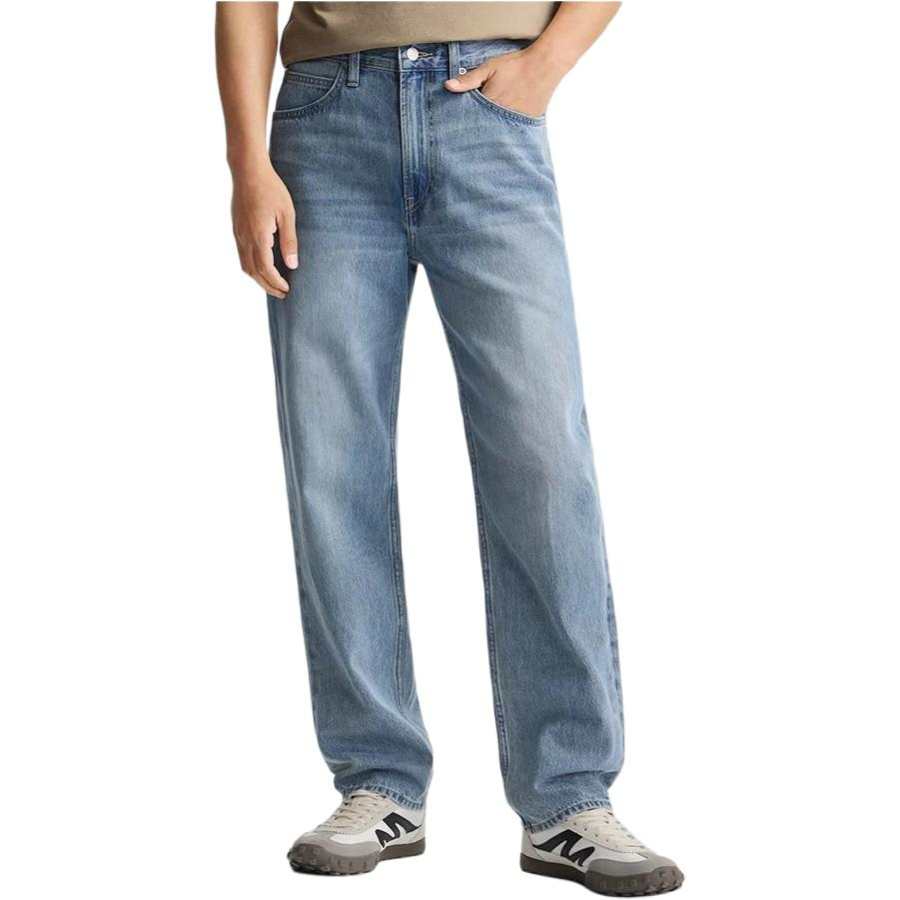 Lee Lee Jeans Men's Blue Moderate Straight Fit Pants