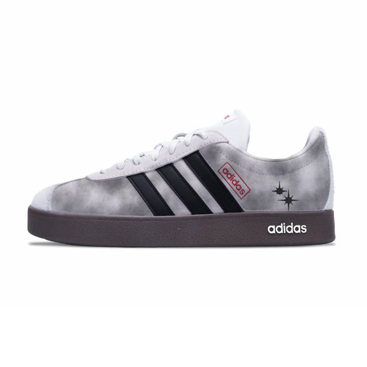 Adidas Adidas Vl Court Classic German Army Trainers Unisex Low Top Black/White/Gray