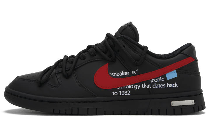 Nike Nike Dunk Skateboard Shoes Unisex Low Top Black Red