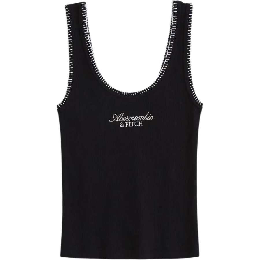 Abercrombie&Fitch Tank Tops Women's Black Straight Fit