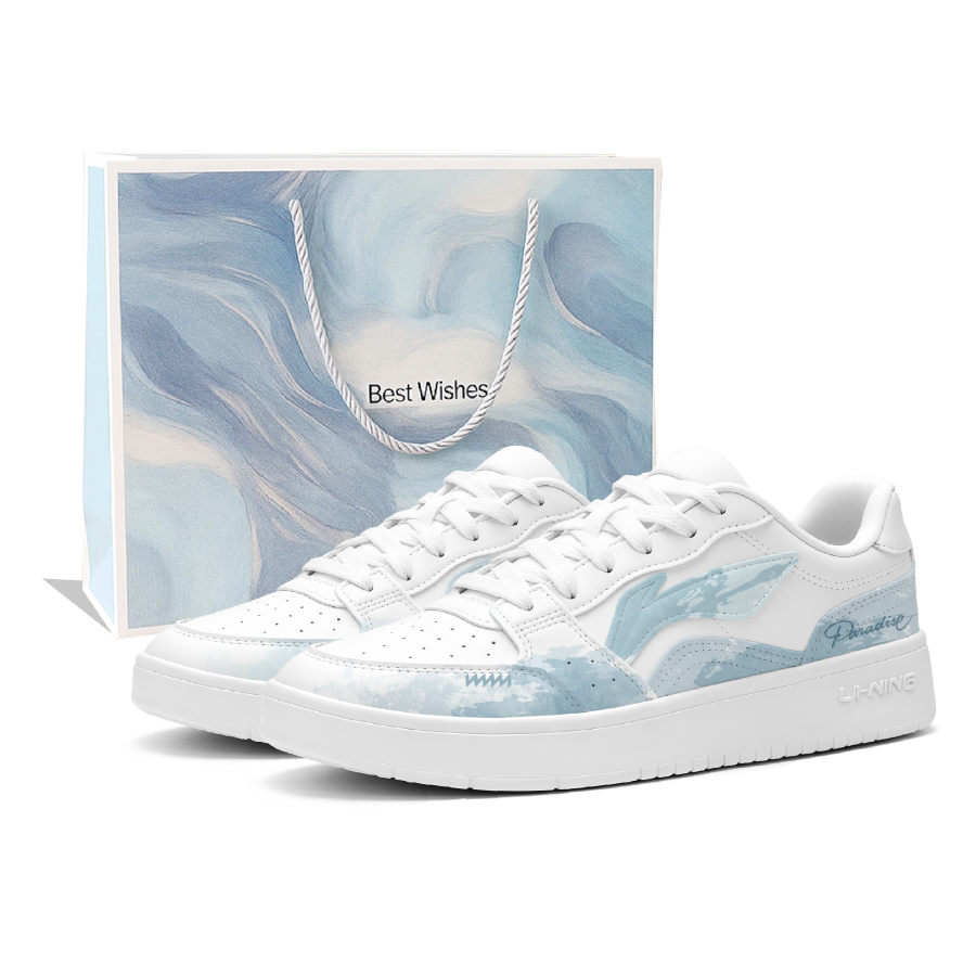 Li-Ning Li Ning Sycee Skateboard Shoes Unisex Low Top White