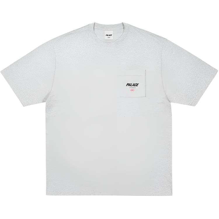 PALACE SS26 Drop2 LOCATION T SHIRT GREY MARL T Shirt Unisex