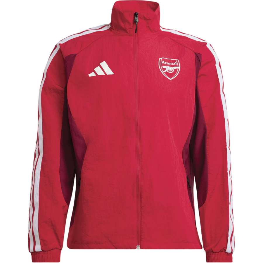 Adidas Adidas Arsenal Jackets Men's Bright Scarlet/Team Burgundy 2 Stand Collar Moderate Other