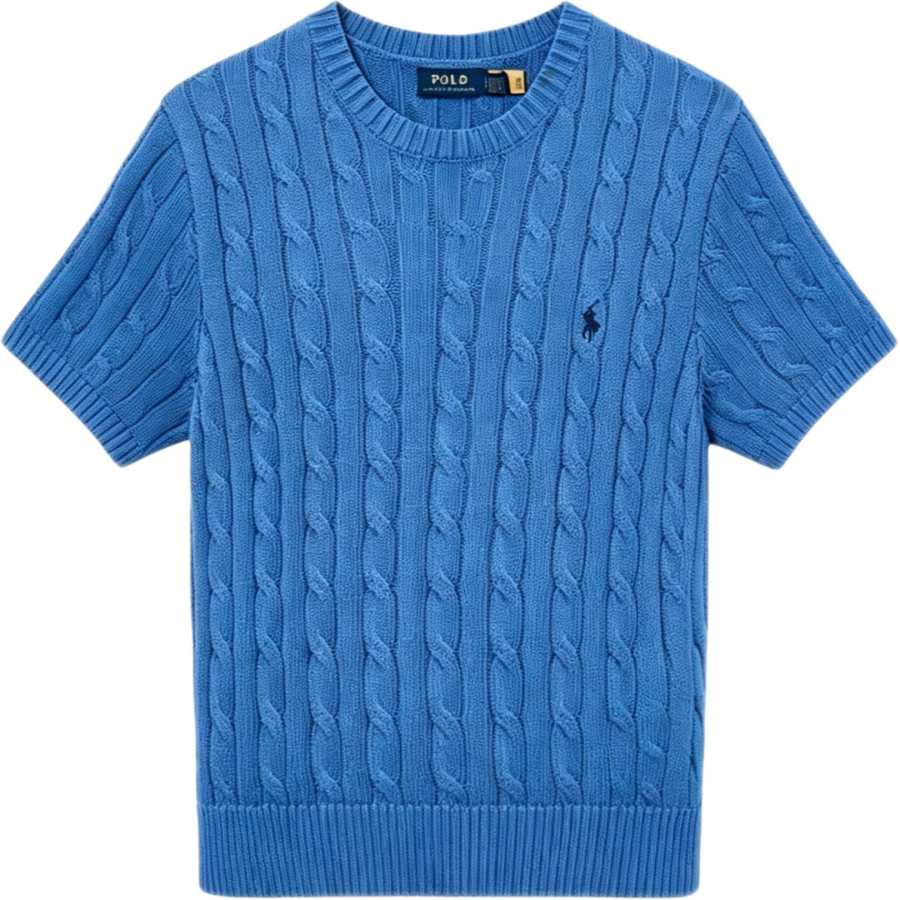 Polo Ralph Lauren Knitwear Women's Blue Crew Neck Moderate Straight Fit