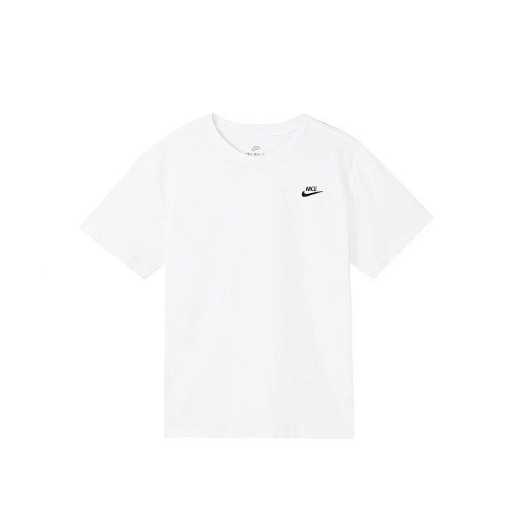 Nike Nike Sportswear T Shirts Unisex White Crew Neck Thin