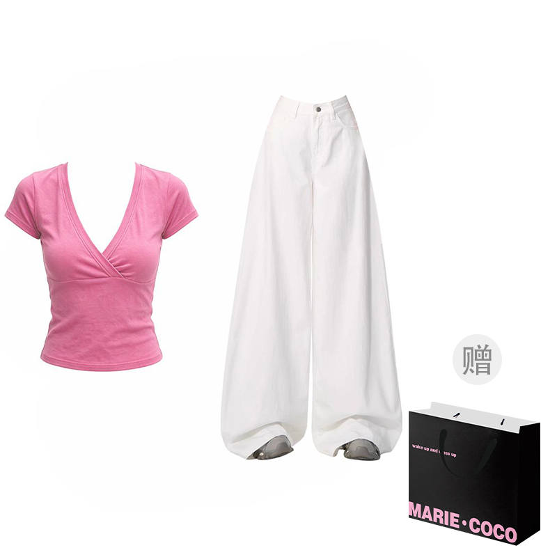 MARIE·COCO Casual Suits Women's V Neck Moderate