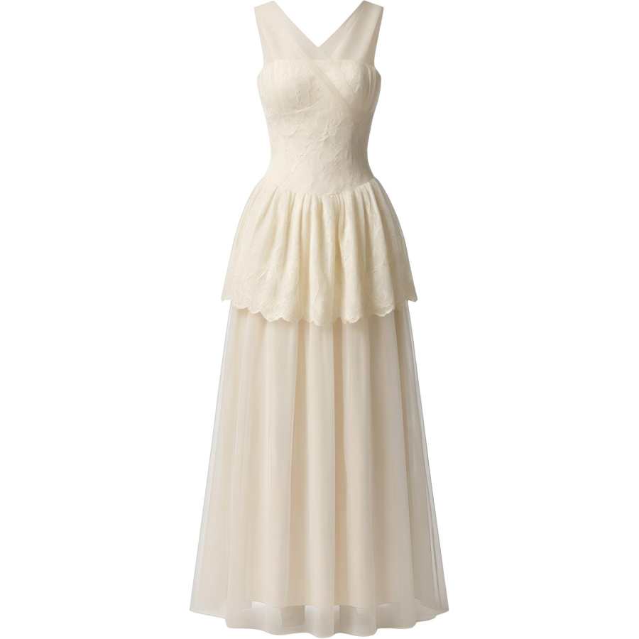 CHARM GLOW Sleeveless Dresses Women's White Halter Thin Long Skirt A Line Skirt
