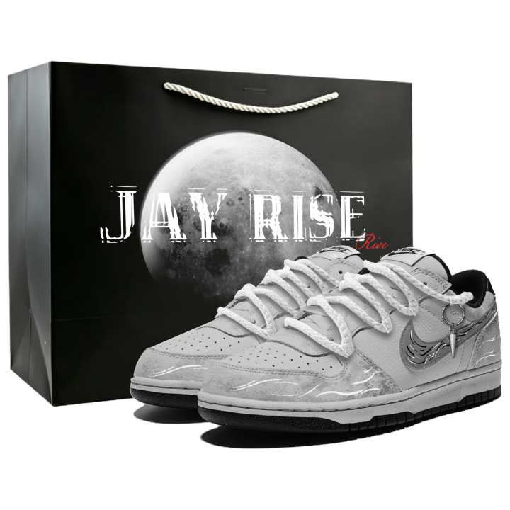 Nike Nike Big Skateboard Shoes Men's Low Top Black White Gray Multicolor