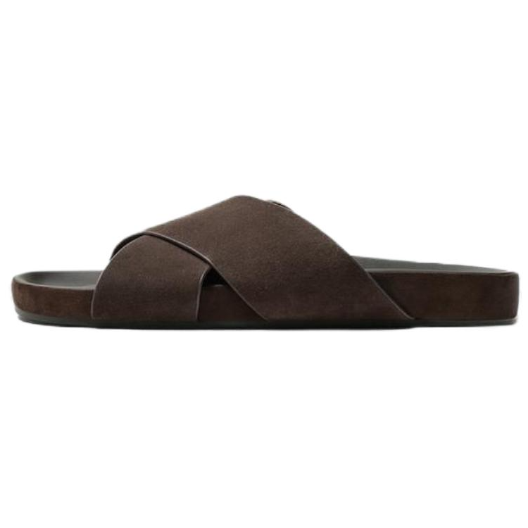 ZARA ZARA Slide Slippers Men's Brown